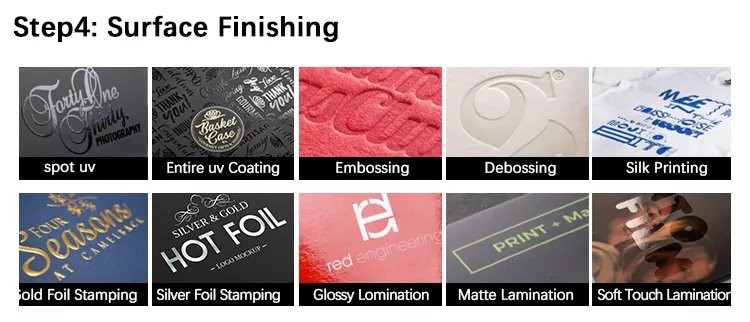 choose folding box surface finish and insert1